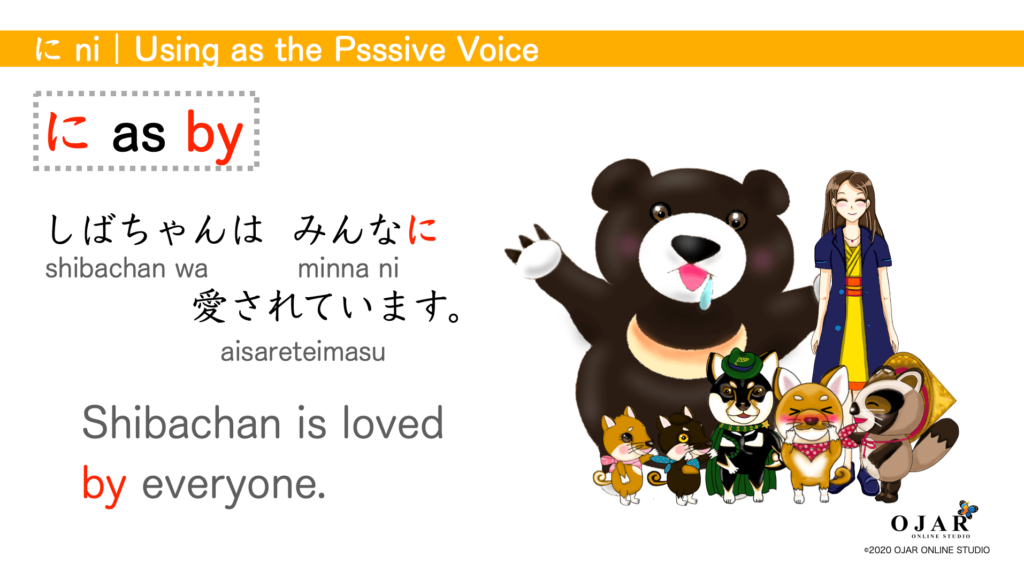 Using as the passive voice 