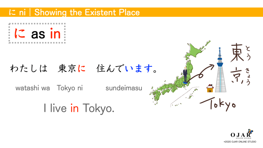 showing the existent place in tokyo 